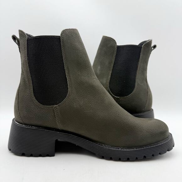 Marc Joseph New York Womens Columbia ST Ankle Booties US 6 Green Leather NWOB - Picture 4 of 13